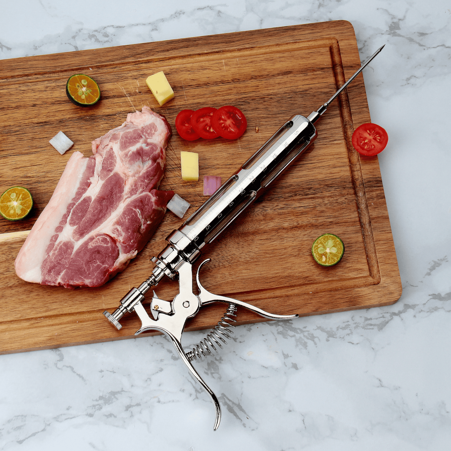 PRO Series v2 - Automatic Meat Injector Marinade Gun Kit - Iron Grillers