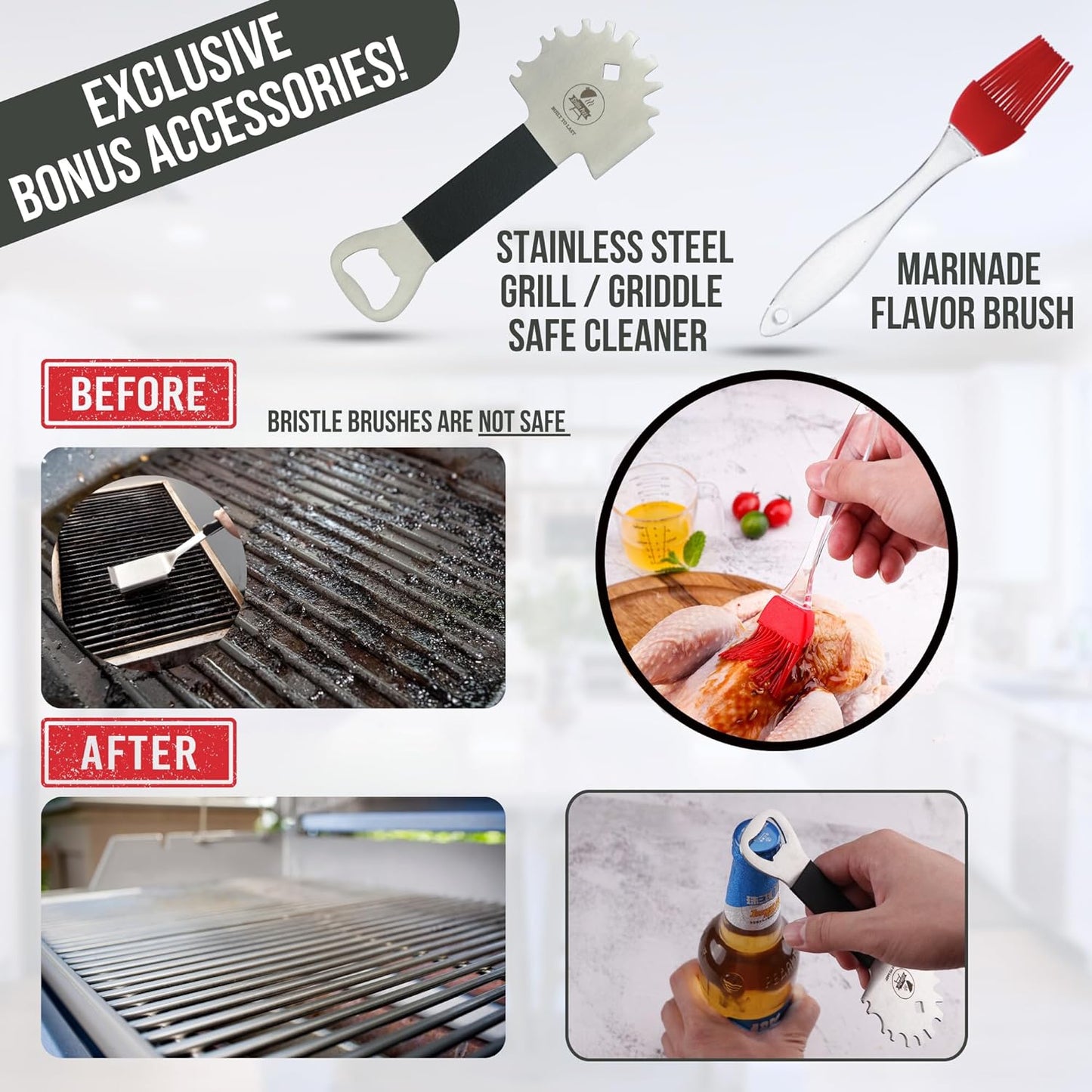 Meat Injector Syringe Advanced Flavor Kit by Grillin Pros™ - Iron Grillers