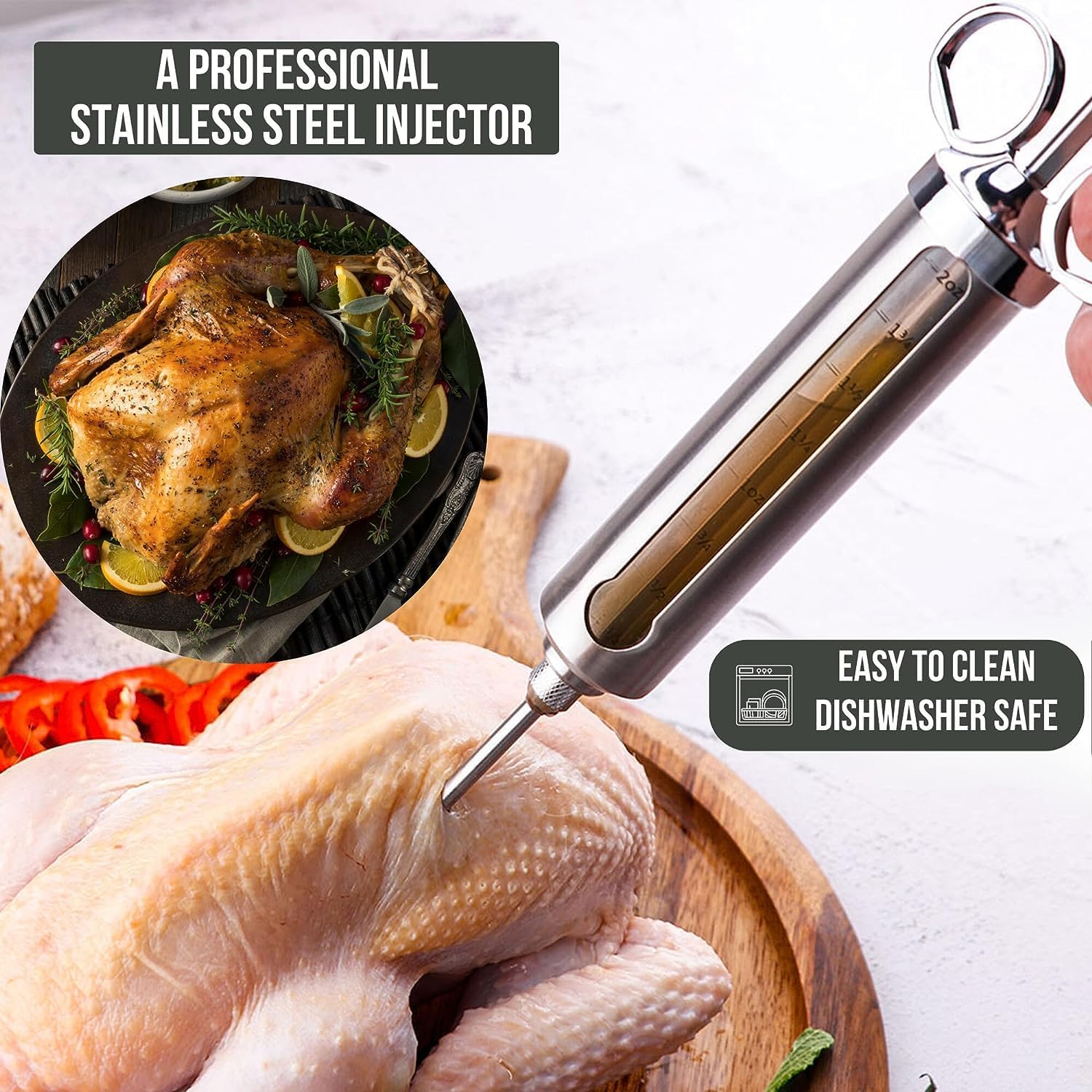 Turkey Injector Syringe Professional Kit by Iron Grillers™ - Iron Grillers