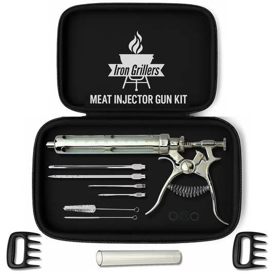 PRO Series v2™ - Glass Meat Injector Marinade Gun Kit for Smoking & Grilling BBQ